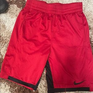 Nike Red and Black Sports Shorts